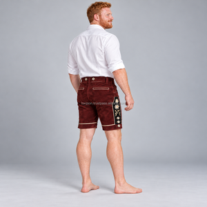 Custom Bavarian <b>Shorts</b> for <b>Men</b> with Embroidered Details Traditional German <b>Festival</b> Clothing Comfortable Fit and Durable - Product Image 5