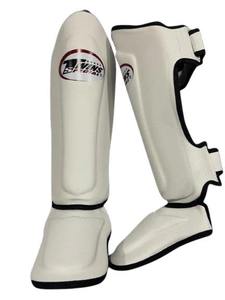 สนับแข้งหนังแท้พิมพ์โลโก้ได้ สำหรับ MMA มวยไทย คิกบ็อกซิ่ง คาราเต้ - Product Image 6