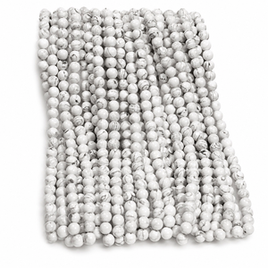 Natural White Agate Round Beads Gemstone Loose Bead Strands for Jewelry Making Bracelet Necklace Craft Supply - Product Image 1