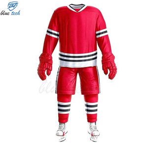 Custom Ice Hockey Jersey and Shorts Set Sublimated Professional Hockey Uniform for Teams Training and Competition - Product Image 6