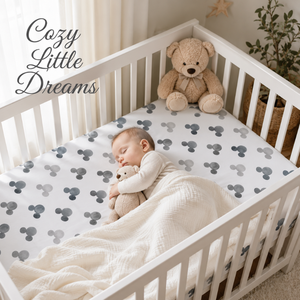 Premium Cotton Baby Crib Mattress Sheet | Soft Muslin Fitted <b>Bedding</b> with Animal Pattern Breathable Nursery Cover for Infants - Product Image 2