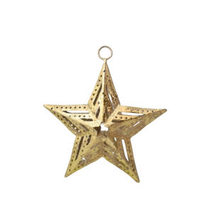 Décorations de Noël en gros : Grandes étoiles suspendues en fer fini cuivre pour plafond, décorations artisanales pour la maison - Product Image 2