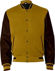 Blouson bomber classique américain pour homme, style universitaire, avec écussons personnalisés pour l'équipe et une construction de haute qualité - Product Image 1