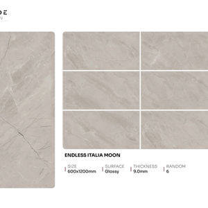 Azulejos de porcelana brillantes y elegantes de primera calidad, tamaño 600x1200, azulejos de gran tamaño para interiores de espacios modernos. - Product Image 1