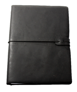 Carnet en cuir de buffle brun véritable de qualité supérieure, personnalisable, avec 3 inserts, rechargeable - Product Image 1