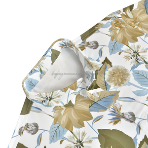 Vêtements de golf pour hommes en gros, grandes tailles, pour chemises, sublimation, logo personnalisé imprimé, manches courtes, tricoté, respirant, séchage rapide - Product Image 3