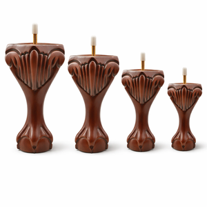 Custom Solid Wood Carved T Shape Heavy Duty <b>Sofa</b> <b>Legs</b> Vintage Furniture <b>Replacement</b> Feet Hardware Kit Easy Installation <b>for</b> - Product Image 6
