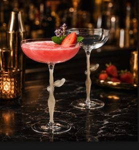 Verre à cocktail transparent en borosilicate, coupe artistique, à prix de gros, par Exporter Glass - Product Image 2