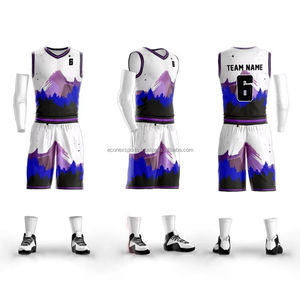 Custom Unisex <b>Retro</b> Streetwear <b>Basketball</b> <b>Jersey</b> High Quality Breathable Mesh Embroidered Stripe Men's High Quality Printed - Product Image 3