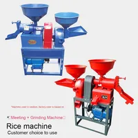 Nouveau modèle de moulin à riz à double usage entièrement automatique pour usage domestique avec moteur décortiqueur de son fin pour riz et maïs