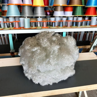 Flocons de PET recyclé 4D HD Blanc Creux Sec Vikohasan Fabricant Fibre Courte Certifié GRS OEKO-TEX ISO9001 Polyester Antistatique