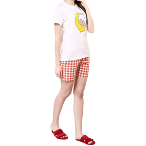 New Arrival Summer Wear Women 2 Piece T Shirt Shorts <b>Set</b> Direct Factory Supplier Soft Cotton Made Ladies <b>Twin</b> <b>Set</b> - Product Image 3