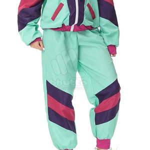 Ensemble coupe-vent personnalisé pour femme avec fermeture éclair, col montant, 2 pièces, écologique, respirant, léger, hiver - Product Image 4