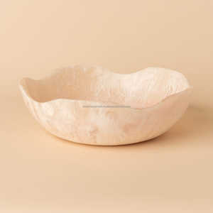 Tazón de resina epoxi hecho a mano, pieza de arte decorativa única para el hogar, oficina o regalo, tazón acrílico de diseño inspirado en el océano - Product Image 1