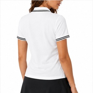 เสื้อโปโลผู้หญิงทรงสลิมฟิตทันสมัย เหมาะสำหรับใส่เที่ยวกลางแจ้ง แฟชั่นสำหรับทุกวัน ราคาสุดคุ้ม สีพื้นเรียบง่าย - Product Image 2