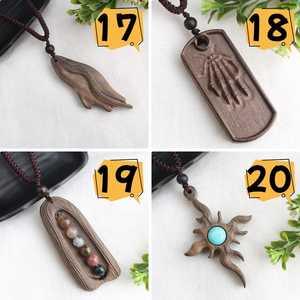 Collar de Madera Natural para Mujer, Joyería Ecológica Hecha a Mano, Elegante Collar de Estilo Étnico - Product Image 6