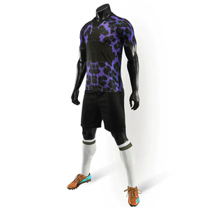 Uniforme de Fútbol Personalizado de Alta Calidad ODM OEM para Hombre, Conjunto de Uniforme con Logotipo Frontal Personalizado, 100% Poliéster, Secado Rápido y Transpirable - Product Image 2