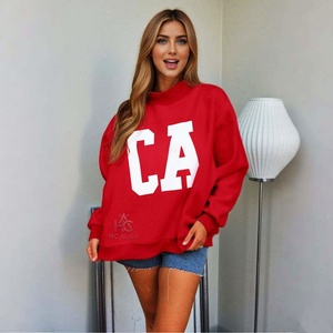เสื้อสเวตเชิ้ตคอกลมทรงหลวมสีเบจพรีเมียมคุณภาพสูง สไตล์สตรีทแวร์ ผ้าฝ้ายฟลีซ ใส่สบายสำหรับฤดูหนาว แบบสวมหัว สั่งทำได้ - Product Image 4