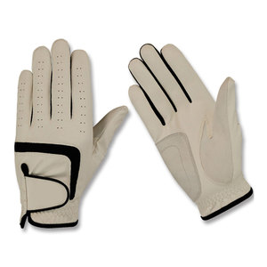 Guantes de golf de cuero genuino Cabretta, guantes de golf de primera calidad para hombre, agarre antideslizante, correa de muñeca ajustable, suave y transpirable - Product Image 3