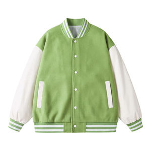 Wholesale Manufacturer's Custom Blank Woolen Baseball Varsity <b>Jacket</b> for <b>Men</b> Street Wear Leather Sleeves Featuring - Product Image 4