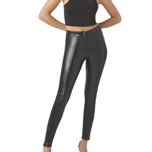 Pantalones de cuero para mujer, los más vendidos, con MOQ bajo, diseño moderno y ajustado, para adultos. - Product Image 3