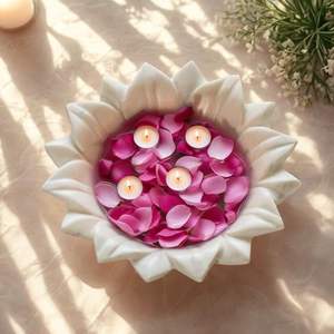 Cuenco de mármol, accesorio de lujo para el hogar, elegante vajilla para la hospitalidad, cuenco moderno minimalista de piedra - Product Image 1