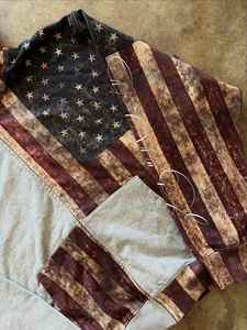 Sudadera con capucha para hombre con cremallera, 100% algodón, con apliques de costura, parches pesados desgastados y patchwork, de fabricante personalizado - Product Image 2