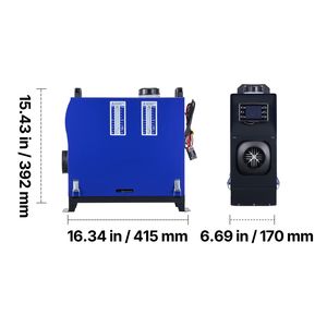 8KW All-in-One Portable Diesel Air Heater <b>DC</b> <b>12V</b>/24V Remote Control LCD Screen Fast Heating Low Noise RV Interior Accessories - Product Image 4