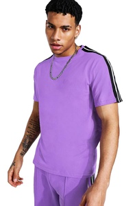 Nueva llegada Hombre Ropa Deportiva gimnasio Casual sólido camisa corta 2 piezas pantalones cortos traje venta al por mayor logotipo bordado hombres camiseta conjunto - Product Image 5