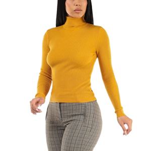 Suéter de punto de cuello redondo de manga larga para mujer con logotipo personalizado recién llegado, prendas de punto para mujer BD para invierno, Jersey de punto con logotipo frontal - Product Image 1