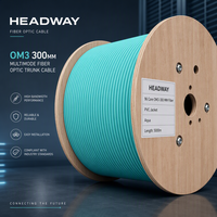 Cable Troncal de Fibra Óptica HEADWAY 96, Monomodo OM4, 2 km, PVC, para Interiores, para Centros de Datos y Cableado de Red Local