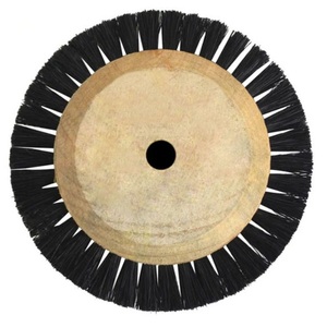Brosses de roue importées de haute qualité CIRCULAIRE de BROSSE ayant les poils chunking durs qui sont solidement montés dans des hub de bois dur. - Product Image 1