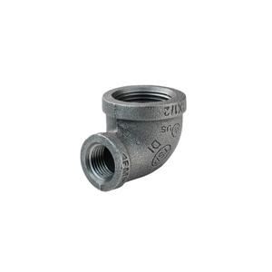 Codos Macho o Hembra con Rosca de 1/2 Pulgada, Codo Reductor Galvanizado de 90 Grados, Codo Banda 90, Hierro Fundido Maleable para Tubería Sanitaria - Product Image 1
