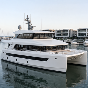 Catamarán de aluminio UBI 22100Y de 22 m para transporte de pasajeros |   Barco Comercial para 100 Pasajeros |   Defensas de lujo personalizadas para bote Bimini - Product Image 1