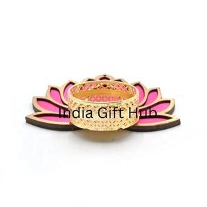 Juego de portavelas para Diwali Ganesh Chaturthi Laxmi Puja y Navidad Todos los festivales Año Nuevo Lotus Diya Decoraciones - Product Image 4