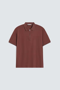 Classic Button Placket Polo Tee Soft Jersey Polo <b>Shirt</b> - Product Image 5