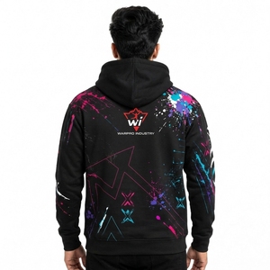 Modern printed cotton fleece sweatshirt Men printed <b>hoodies</b> relaxed fit <b>trendy</b> casual outdoor apparel Men printed <b>hoodies</b> - Product Image 5