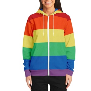 เสื้อฮู้ดซิปผู้หญิงแบบขายส่งสั่งทำพิเศษสำหรับฤดูหนาว ปักโลโก้ด้วยไหมเชนีล ผ้าฟลีซ ระบายอากาศได้ดี ผ้าฝ้าย ใส่สบายๆ - Product Image 1