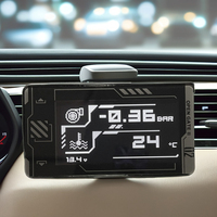 Medidor de Rendimiento con Pantalla de Datos en Tiempo Real FD EVO OBD2, Diseño Cyberpunk de Aluminio, 1 Año de Garantía