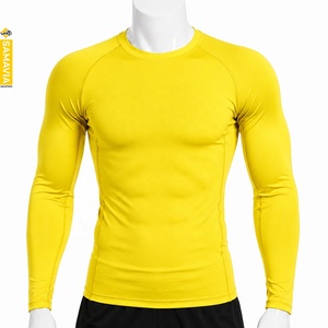 เสื้อรัดกล้ามเนื้อแขนยาวสีแดงสำหรับผู้ชาย SAMAVIA ระบายอากาศได้ดี น้ำหนัก 220 กรัม แห้งเร็ว พิมพ์ลายด้วยเทคนิคการถ่ายเทความร้อน ผลิตจากโพลีเอสเตอร์ - Product Image 6