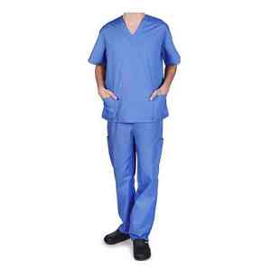 Custom Wholesale Men Medical Scrub <b>Set</b> Breathable V-neck Short Sleeve Hospital Uniform Nursing <b>Doctor</b> Dental Clinic Workwear - Product Image 6