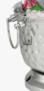 Venta al por mayor de bañeras enfriadoras de hielo de metal martillado con base de pedestal, para múltiples botellas de vino y champán, ideales para empresas de alquiler de eventos - Product Image 5