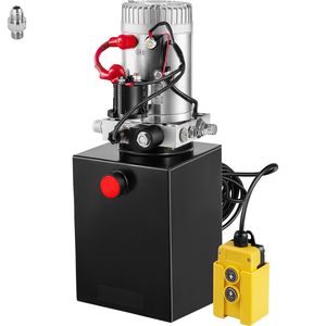 Pompa Idraulica a Pistone a Singolo Effetto da 6 Quarti con Serbatoio Metallico ad Azionamento Elettrico per Rimorchi Ribaltabili - Product Image 1