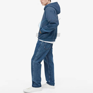 Sweat-shirts à capuche personnalisés pour hommes, hiver, couleur unie, logo personnalisé - Mélange polyester/coton de haute qualité pour adultes - Product Image 4