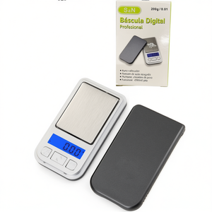 Báscula Digital Mini de Acero Inoxidable al por Mayor, 0.01G, Capacidad de 200g, Báscula para Joyería con Batería - Product Image 2