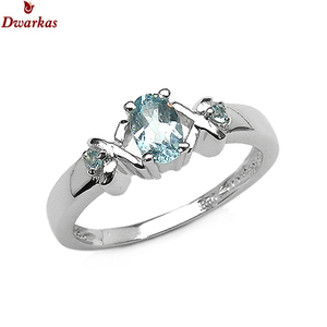 Anillo de plata de ley 925 con topacio azul, de moda, para hombre, regalo de joyería, disponible en stock. - Product Image 1