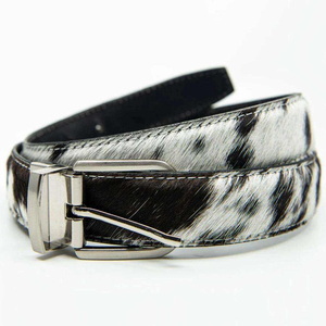 High Quality Top Selling Designer <b>Cow</b> Hair Belts on stylish Genuine <b>Cow</b> Leather Brown Belt for Women Men Factory Price - Product Image 3