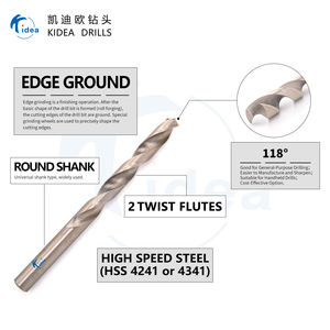 Kidea Edge Gepolijst Helder Zilver Twist Boor Groothandel Hss 4341, Bulkvoorraad Voor Hardware Retailers Met Aangepaste Verpakking - Product Image 2