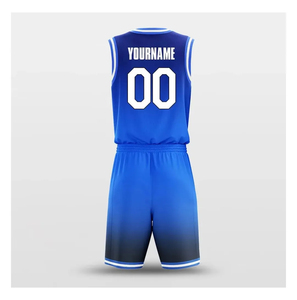 Conjunto de Camiseta y Pantalones Cortos de Baloncesto Sublimados Personalizados, Nombre del Equipo 00, Cuello en V, Sin Mangas, Poliéster que Absorbe la Humedad, Corte Atlético - Product Image 3