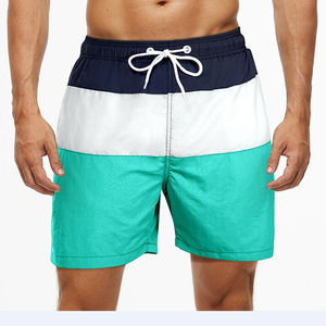 Shorts de plage décontractés légers en polyester 100% imprimé par sublimation, tissu respirant, séchage rapide, taille élastique, shorts pour hommes - Product Image 1